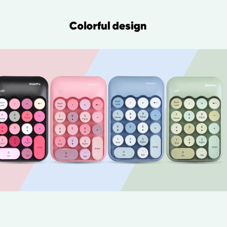 Belanja Murmer--MOFII Keyboard Numeric Wireless Mechanical Keyboard Keyboard Bluetooth Candy Mouse W