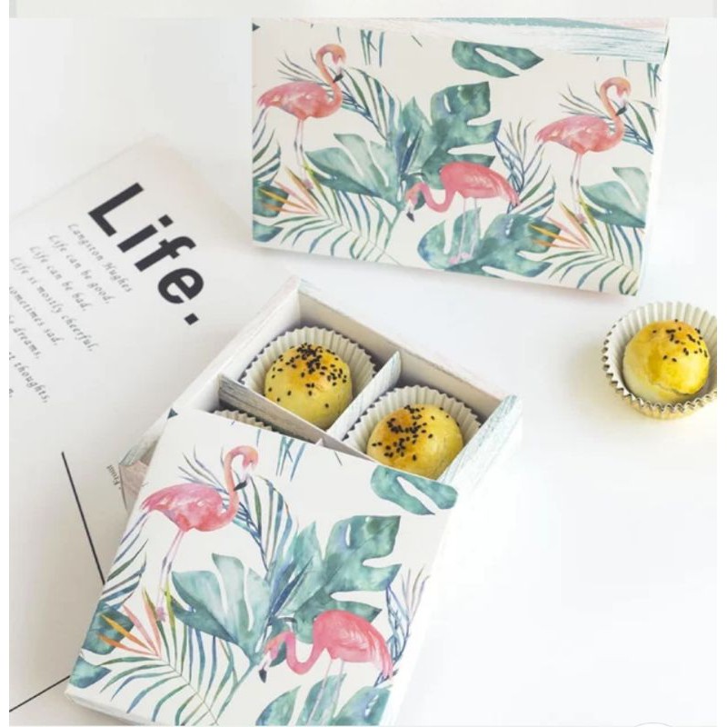 box kue isi 4 dan 6/box kue/kotak kue/kotak hampers/kotak eggtart/kotak mooncake/box lebaran