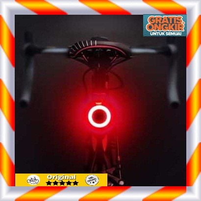 Lampu Sepeda Gunung Lipat Polygon LED USB Charge ZHA0097 Zacro - bulat