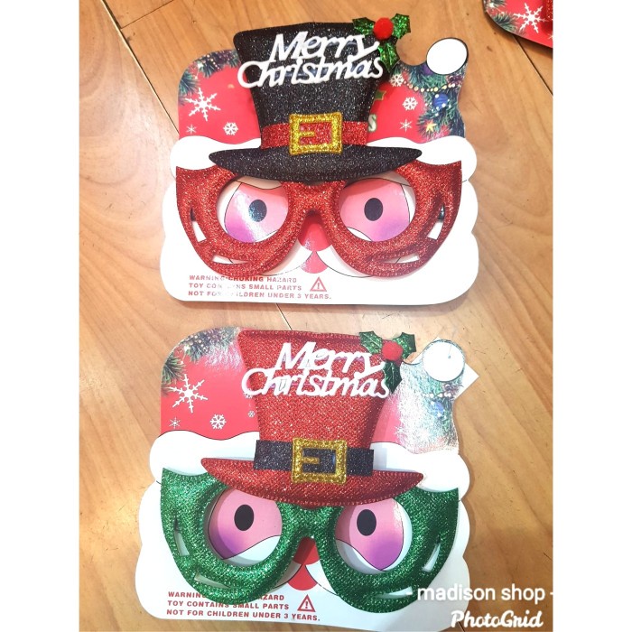 

PERLENGKAPAN PESTA & CRAFT LAINNYA MDS1156 KACAMATA NATAL TOPI SANTA