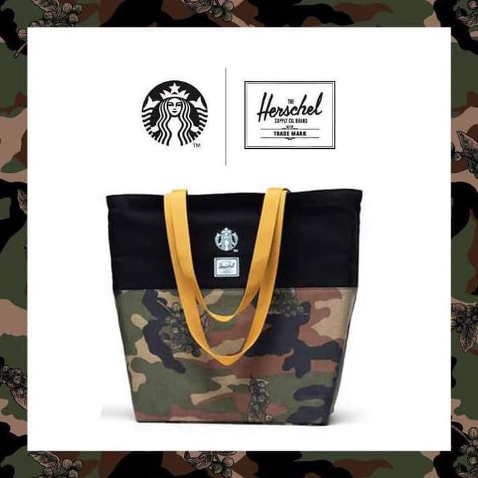 Barang Berkualitas Starbucks x HERSCHEL Tote Bag EXCLUSIVE ON SALE