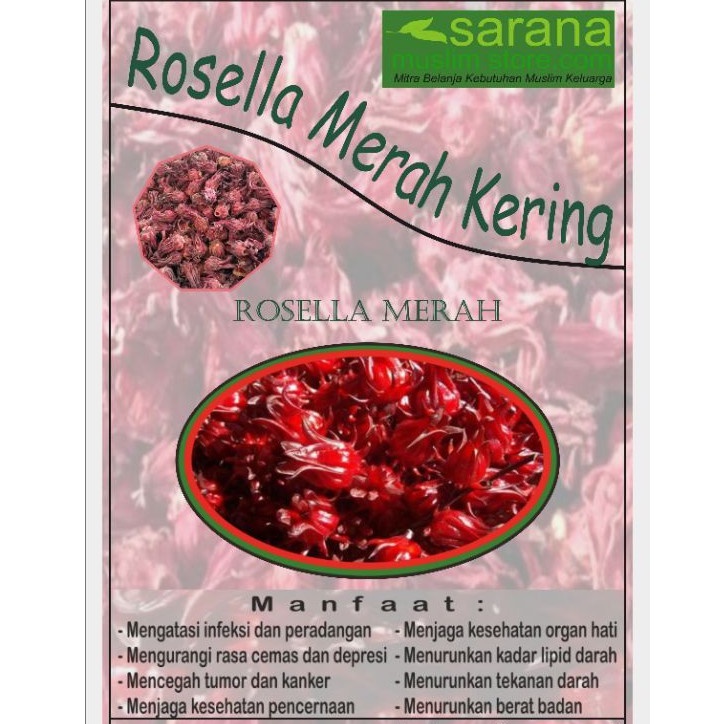 

Bunga Rosella Merah Kering 250gr asli Banyak Manfaat