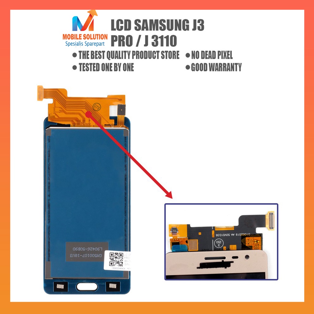 Grosir LCD Samsung J3 Pro / LCD Samsung J3110 2016 ORIGINAL 100% Fullset Touchscreen Garansi 1 Bulan + Packing