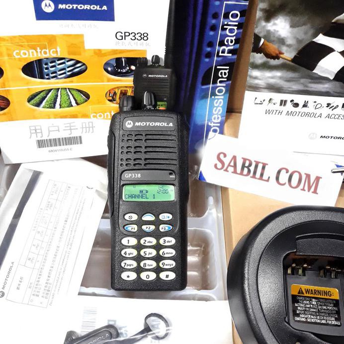 JUAL HT MOTOROLA GP 338 VHF INCLUDE ORIGINAL