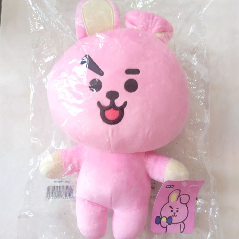 Official bt21 x watson standing doll cooky cushion line friends 30 cm bts bt21 x watson doll cooky