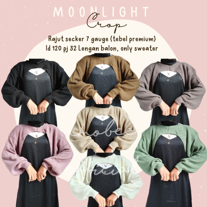 SECKER CROP RAJUT 7 GETT OVERSIZE // CROP BALERO ATASAN // BAJU RAJUT KOREA