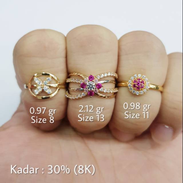 L7 - CINCIN EMAS SIZE 13 KADAR 30%