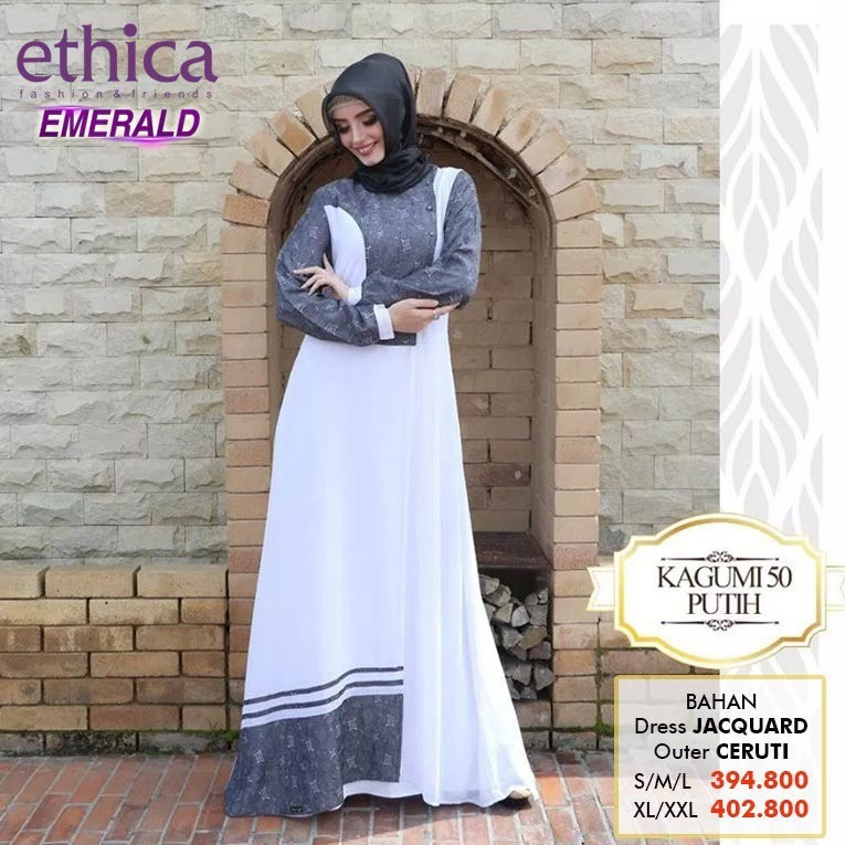 OSK 88 Kagumi 50 Putih Set Gamis Anak Ethica Elfa 26