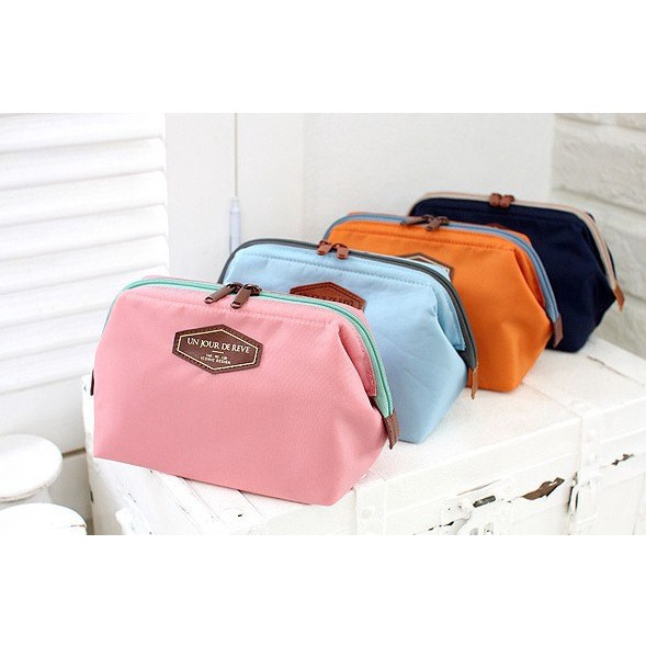 Dompet Tas Kosmetik (TS12) Cosmetic Bag Portable Iconic Frame Pouch Multifungsi