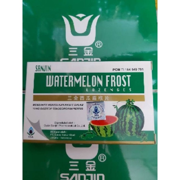 Permen Sanjin Watermelon Frost Lozenges (12tablet)