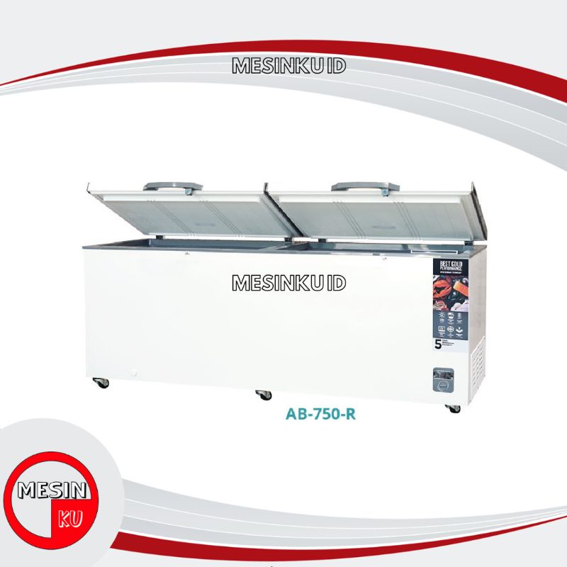 Chest Freezer GEA AB-750-R Freezer Box AB750R Freezer 2 Pintu Freezer Daging Froozen Food