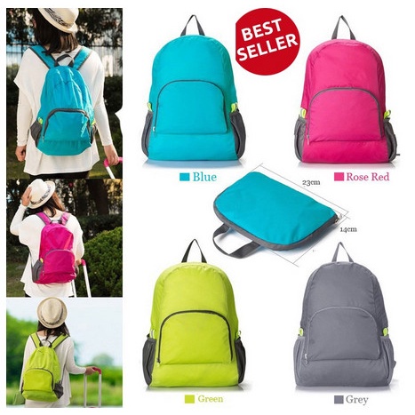 Backpack / Travel / Tas Punggung Lipat / Ransel lipat Traveling - Biru