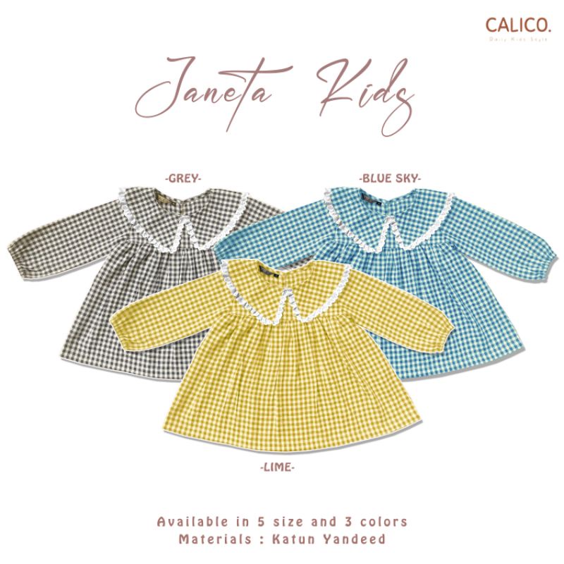 BAJU KEMEJA ATASAN ANAK PEREMPUAN LENGAN PANJANG MOTIF KOTAK MODEL LUCU DAN UNIK BAHAN KATUN ADEM NY