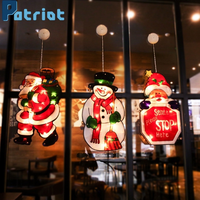 Christmas Decor LED Suction Cup Window Hanging Lights Christmas Tree ，Party，courtyard，Bedroom，shop