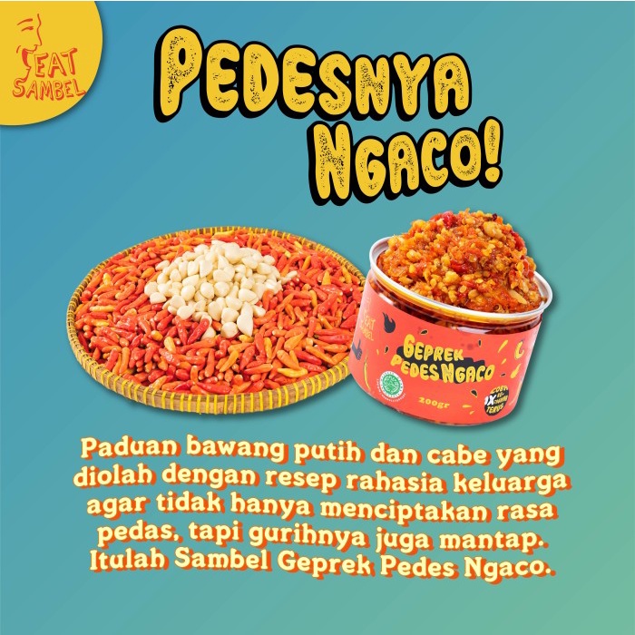 

3 Rasa Sambal Pedas / Sambal Cumi / Sambal Geprek / Sambal Ikan 016