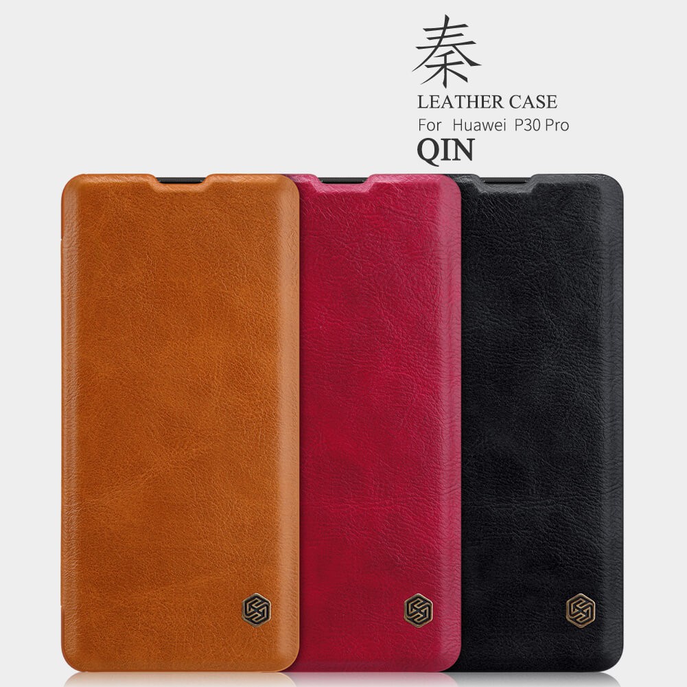 Case HUAWEI P30 Pro Nillkin Qin Flip Cover Leather Hardcase Original