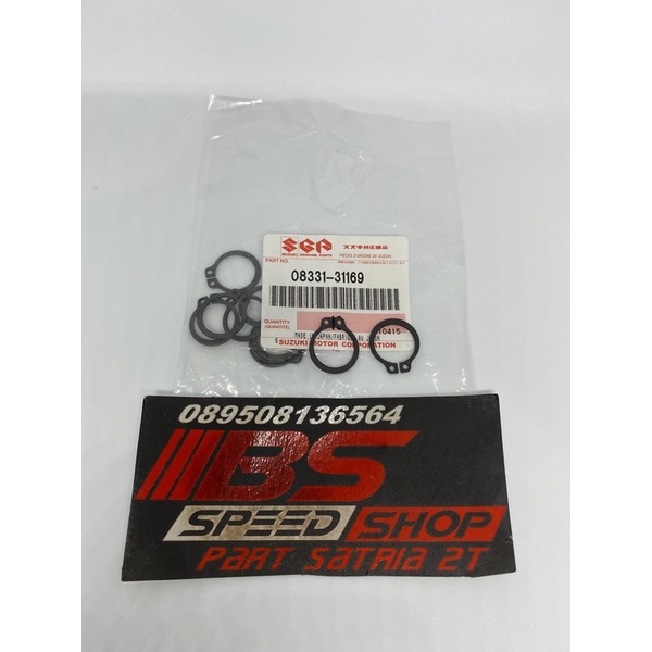 Clip Ring Spi Pengunci Gear Gir Depan Satria Hiu Lumba Original Sgp Harga untuk 1 biji
