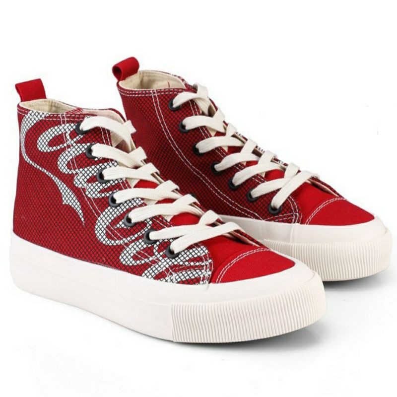TERBARU Sepatu Rubi Coca Cola Britt Retro High Top Sneakers