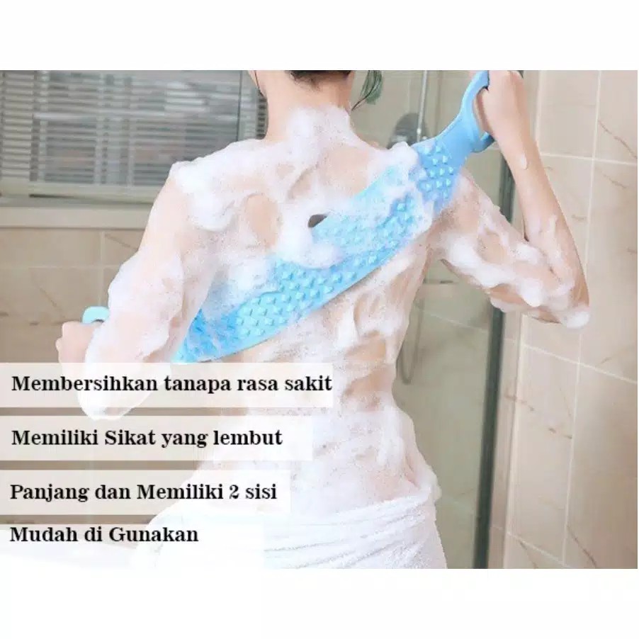 Sikat Punggung Badan Silikon Silikon Scrubber Alat Sikat Mandi Silikon