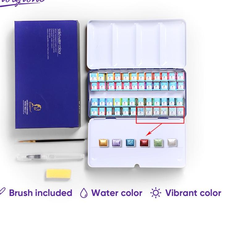 

Terbaru.. Giorgione Cat Air Watercolor Paints Free Brush 24/36/48 Warna G-MX
