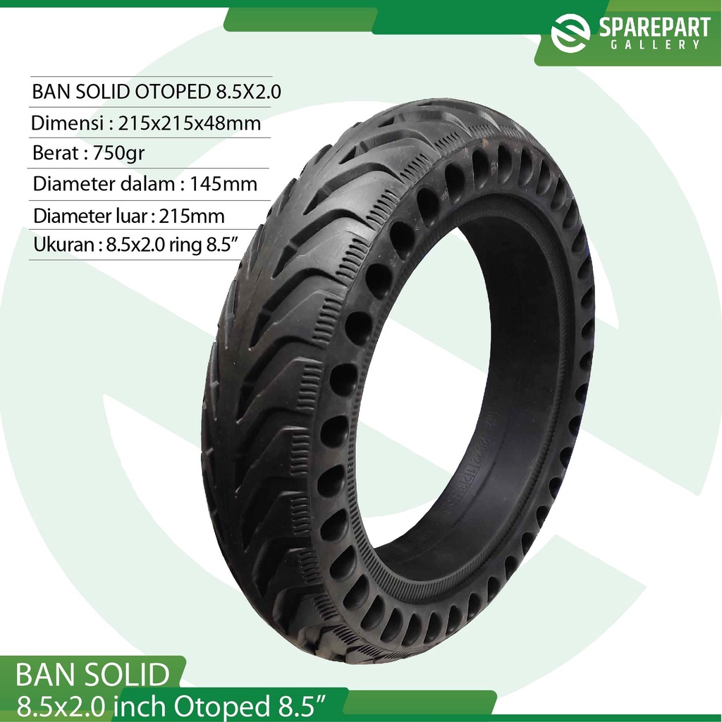 Ban solid skuter otoped xiaomi mijia M365 ban mati 8.5inch