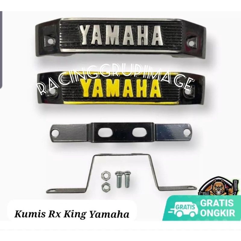 KUMIS RX KING KUMISAN YAMAHA RX KING model dasi depan kumis yamaha + dudukan besi rx king rx spesial tinggal pasang