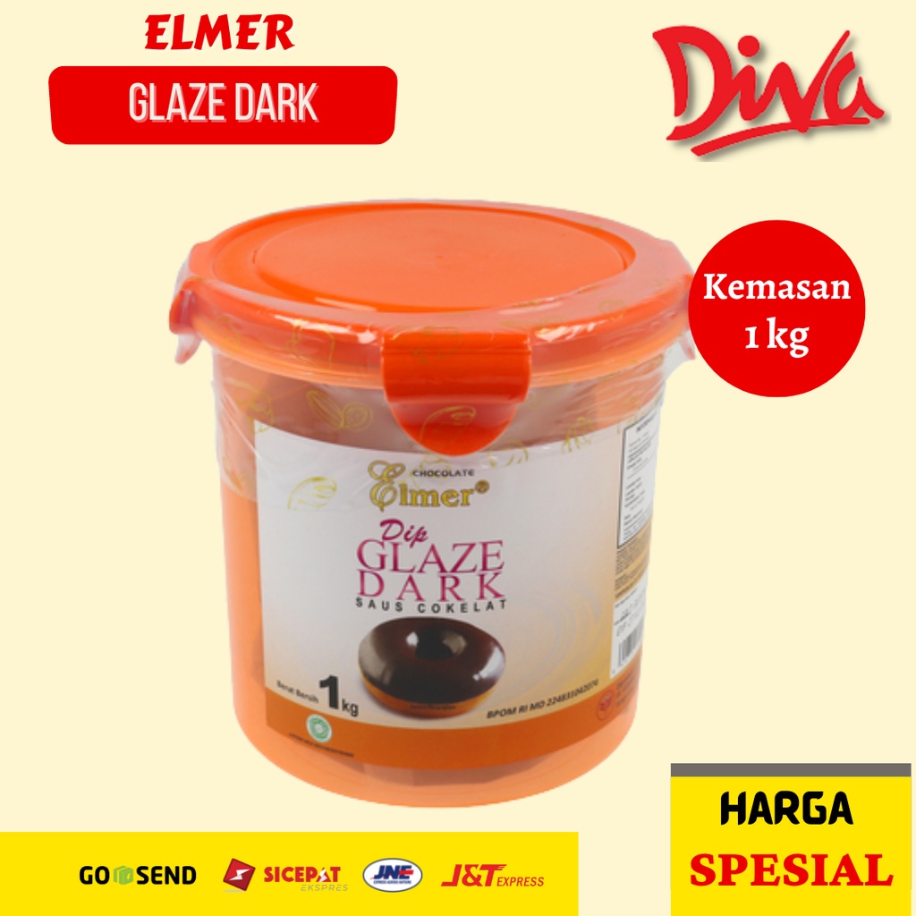 

[1kg] Elmer Glaze Dark Coklat / Glaze Donat