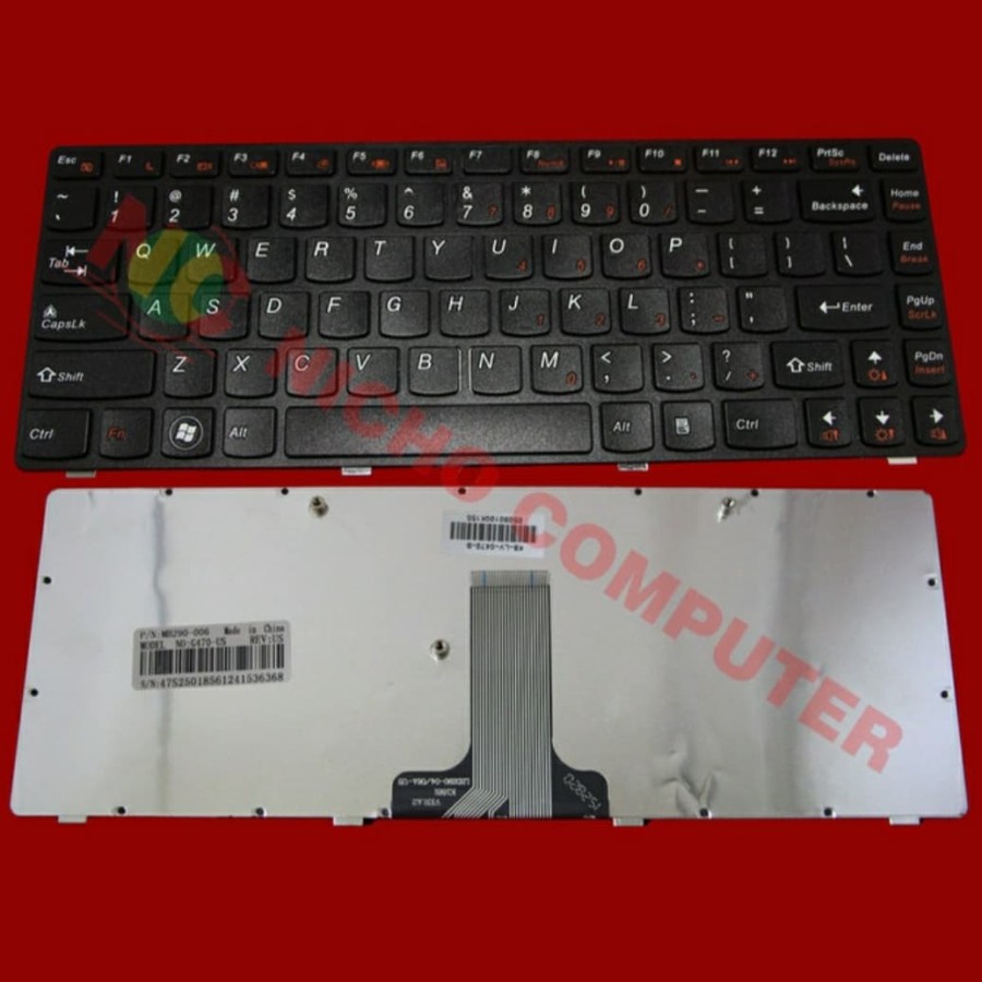 KEYBOARD LENOVO IDEAPAD B470 G470 BLACK