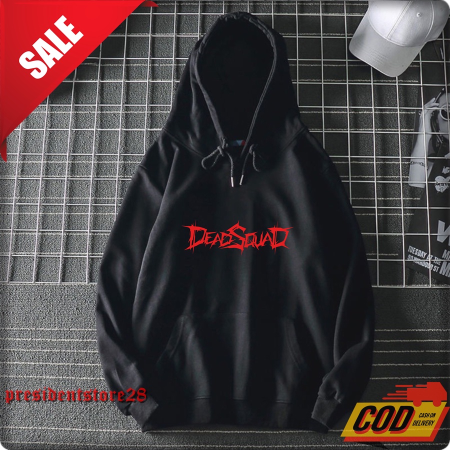 HOODIE JUMPER DEAD SQUAD / HOODIE PRIA DEAD SQUAD / HOODIE WANITA / HOODIE DEAD SQUAD / HOODIE UNISEX / JAKET HOODIE DEADSQUAD DISTRO PRIA