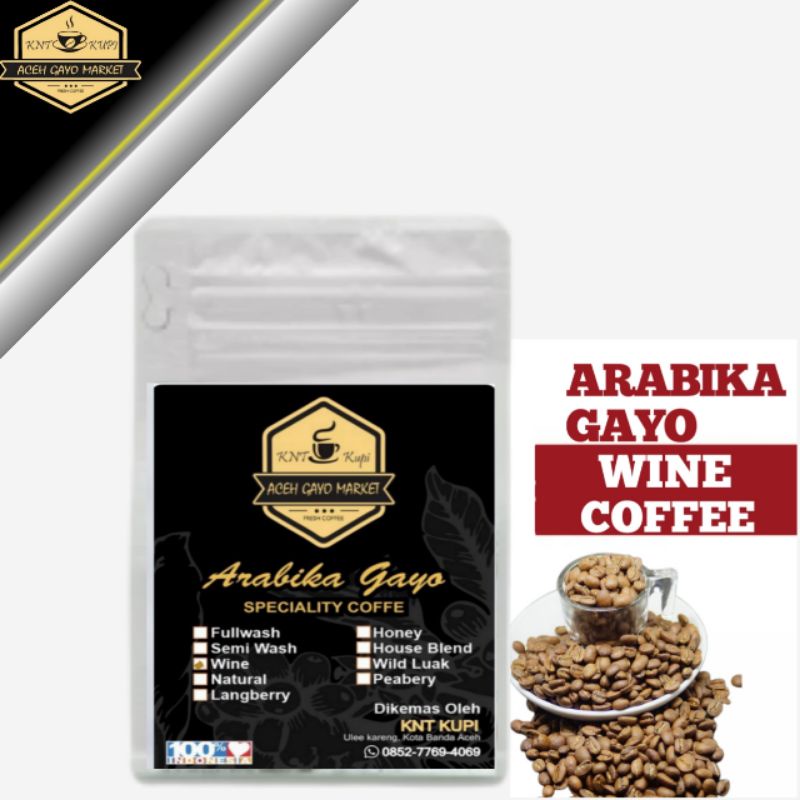 

KOPI ARABIKA ACEH GAYO WINE ASLI ORIGINAL 250 gram TERMURAH TERLARIS arabika gayo wine bubuk - roastbean / biji sangrai.