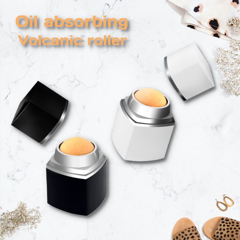 Oil Absorbing Roller Volcanic Face Roller Stick Penyerap Minyak Wajah Massage Portable Face Roll