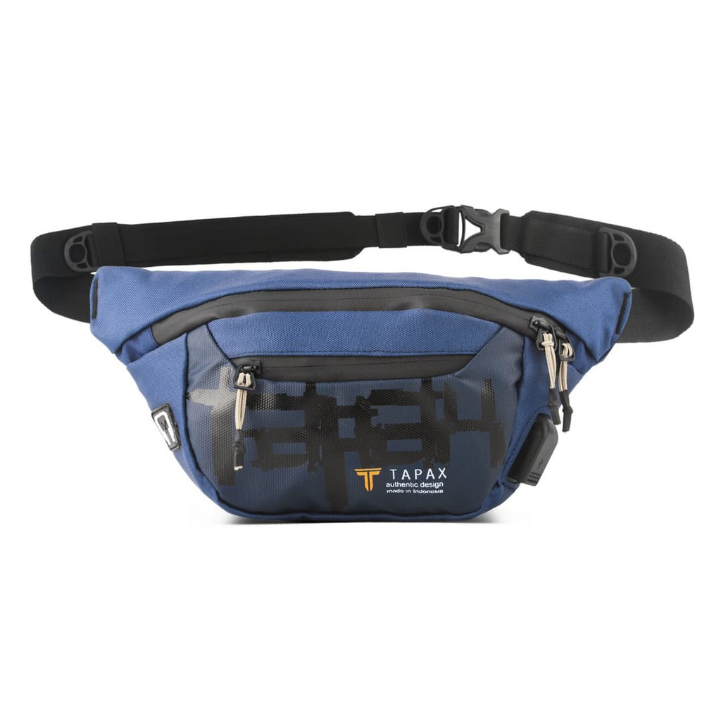 Tas Selempang Waistbag Premium USB Waterproof TapaxCo Victor KinayShop