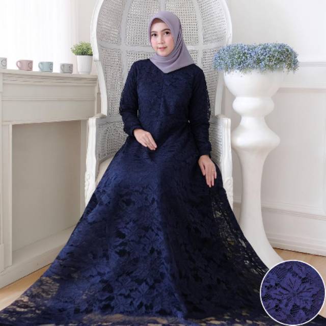 Gamis brokat halus