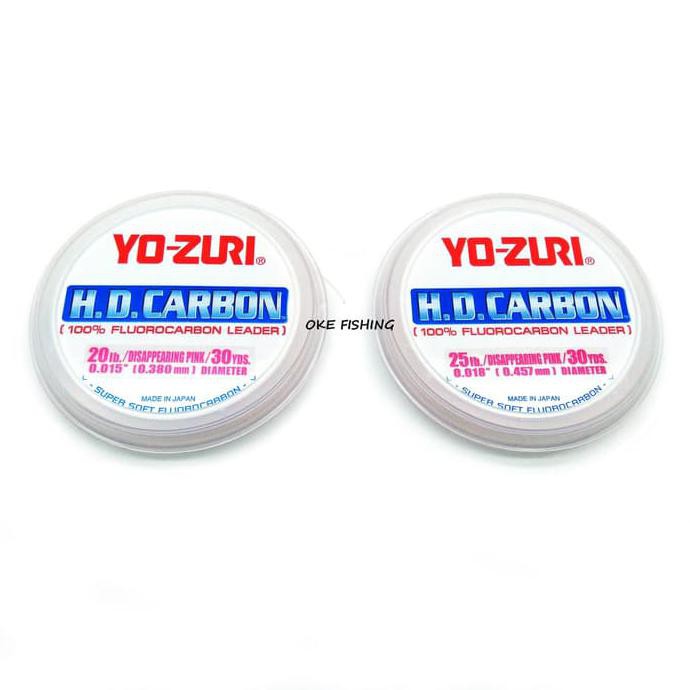 BERKAH PANCING12 Senar Leader Yo-Zuri HD Carbon 20lb-40lb