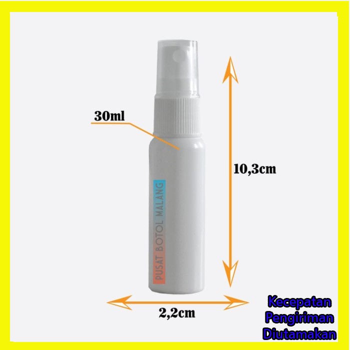 Botol spray 30ml (pet putih putih)
