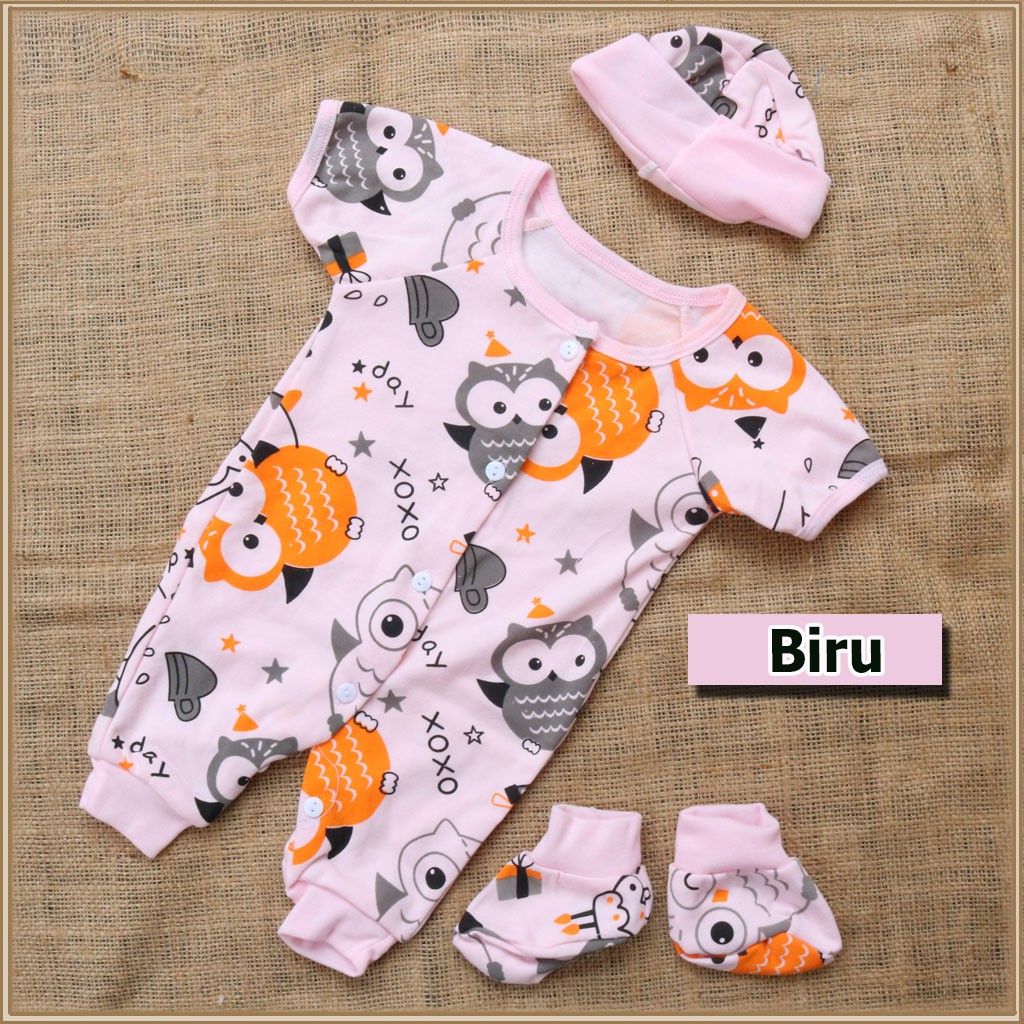 Setelan Anak LITTLE J Baby New Born | setelan Jumper Bayi + Topi + Kaos kaki | Motif Lucu