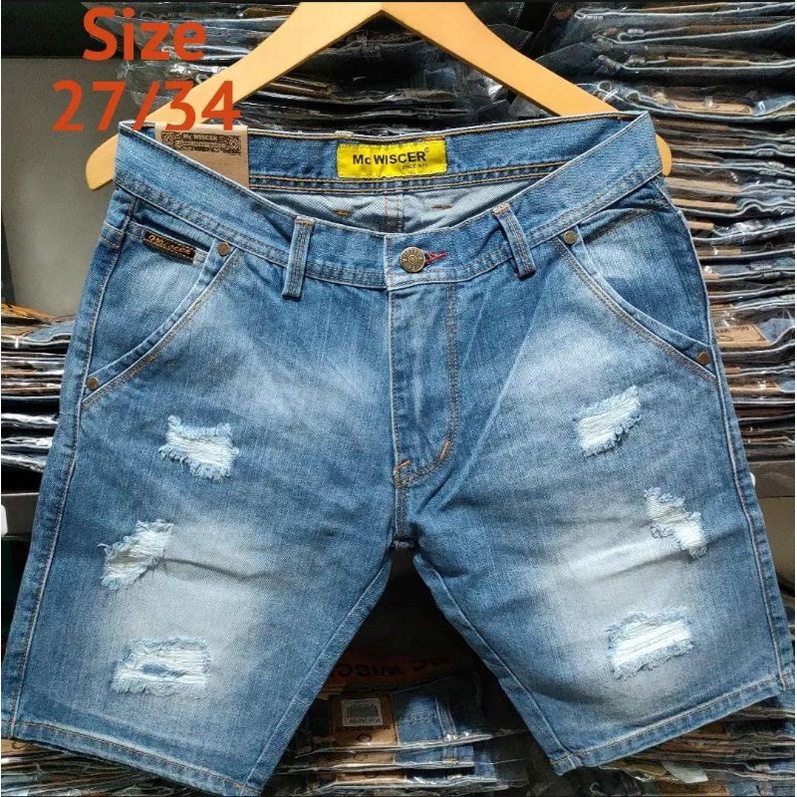 CELANA PENDEK PRIA JIN REPPEAT SOBEK PREMIUM BEST SELLER SAKU MIRING