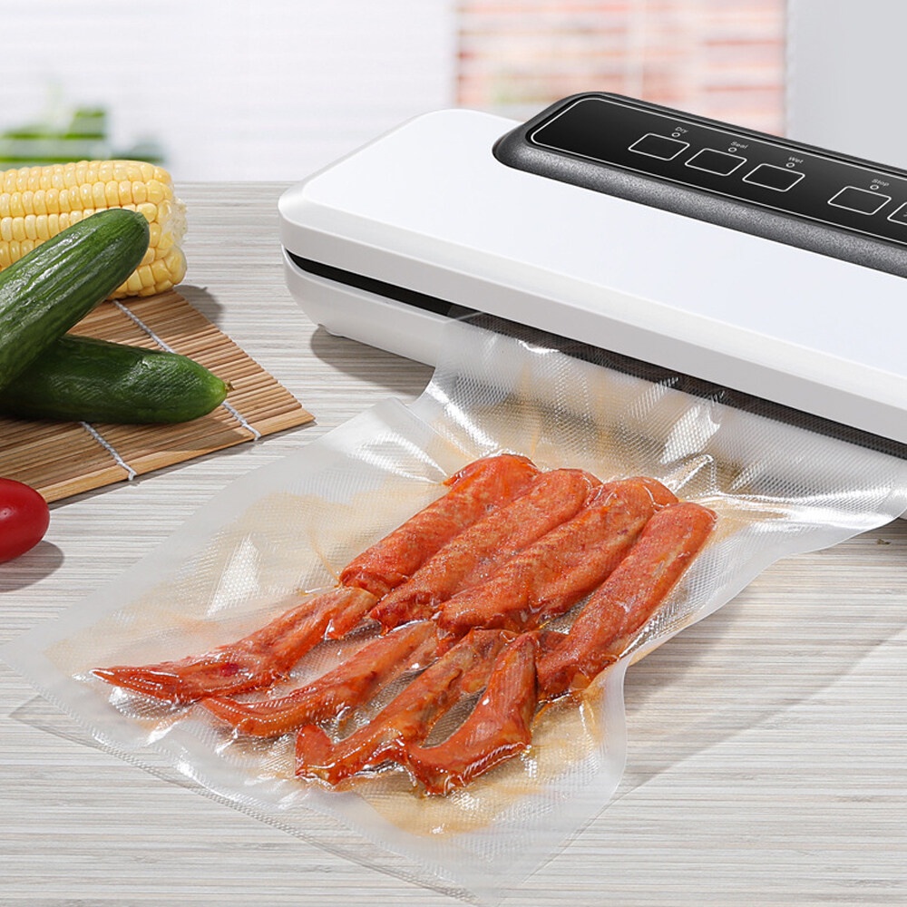 Food Vacuum Sealer Mesin Vakum plastik Makanan Sealer Vacuum Machine with 8pcs Plastik Sheet Perekat Plastik Serbaguna