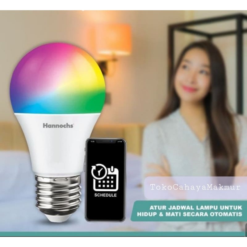 Hannochs Bola Lampu LED Smart Futura 14w 14watt - Lampu Wifi - CCT/RGB