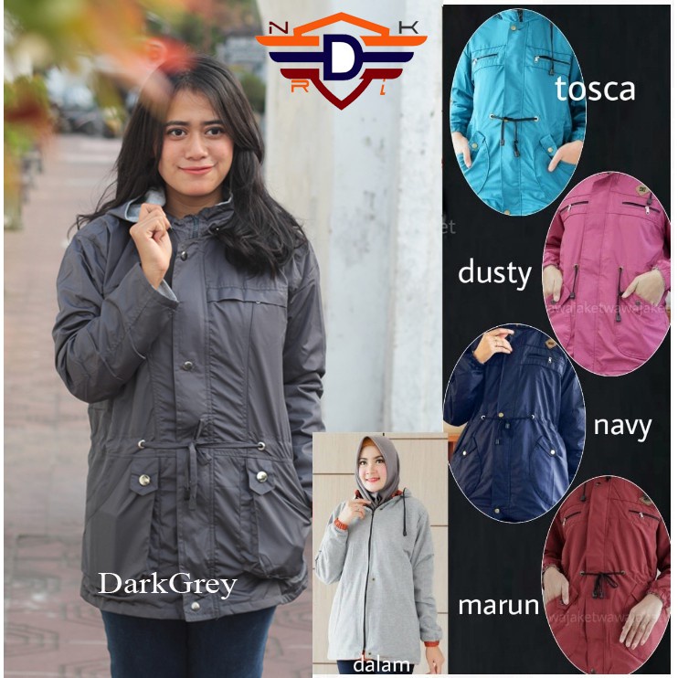 Promo Jaket Bolak Balik Parka Wanita  Berkualitas Tahan Air Mayers Import Anti Luntur Jaket Gunung Elegan