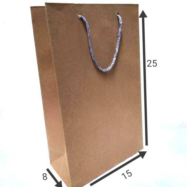 Paperbag/tas kertas wafer + teh pucuk UK 15x8x25