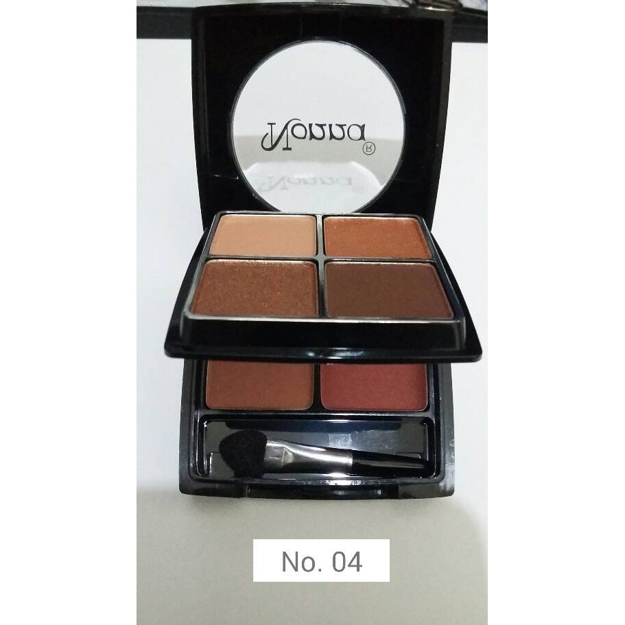 eyeshadow 4w & blush on 2w nonna 1006 make up set
