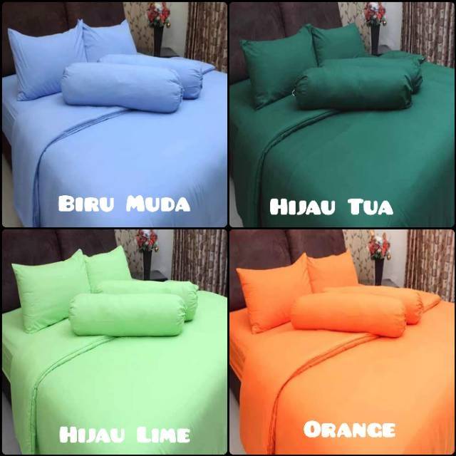 Sprei Polos Rosewell Bahan Microtex Uk King Queen 160x200 