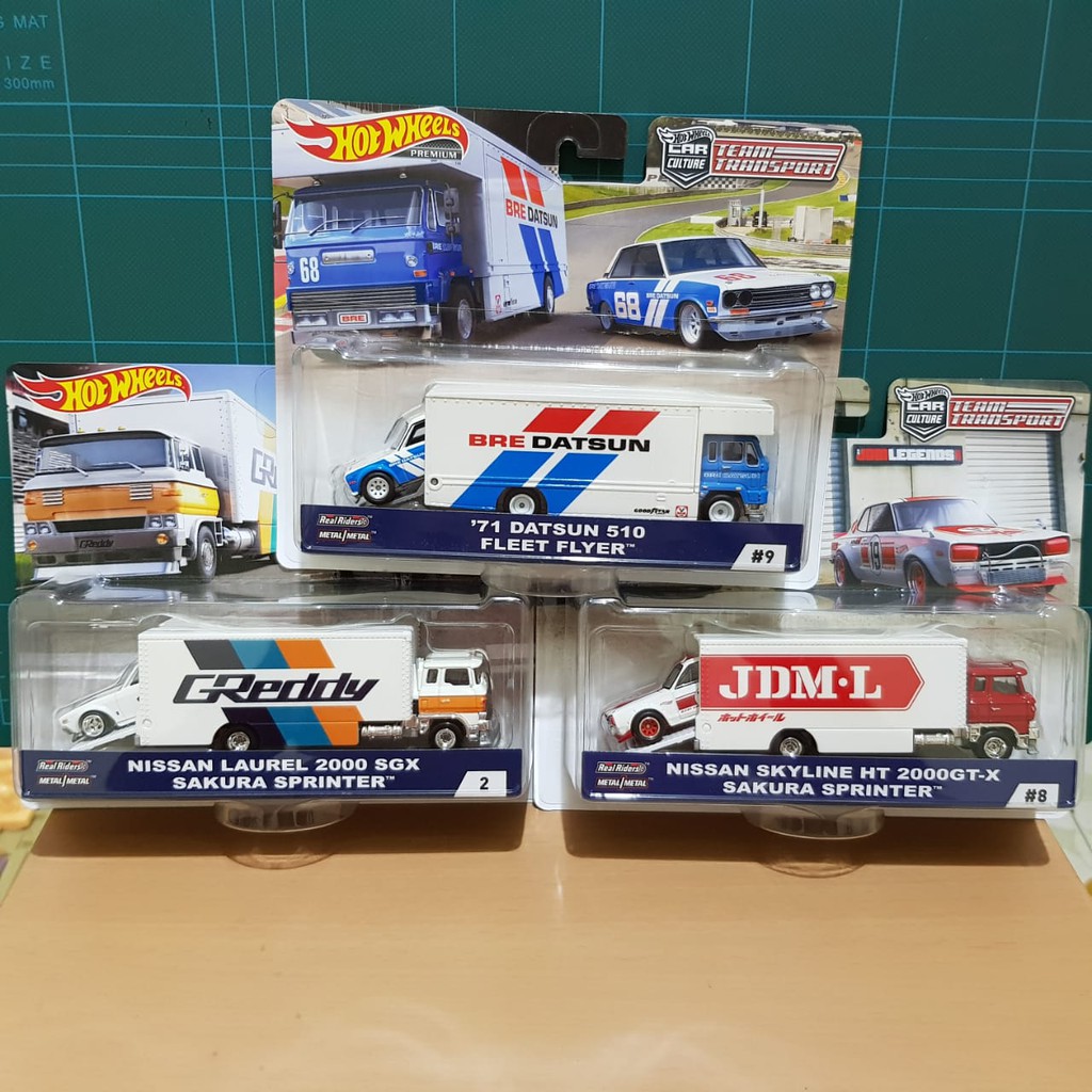 Hot Wheels Team Transport JDM Set