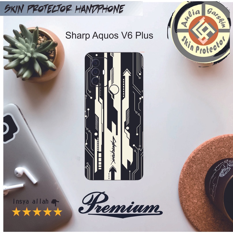 Dapat 2pcs Garskin HP Sharp Aquos V6 plus Motif wmh - Free Custom Motif Via Chat