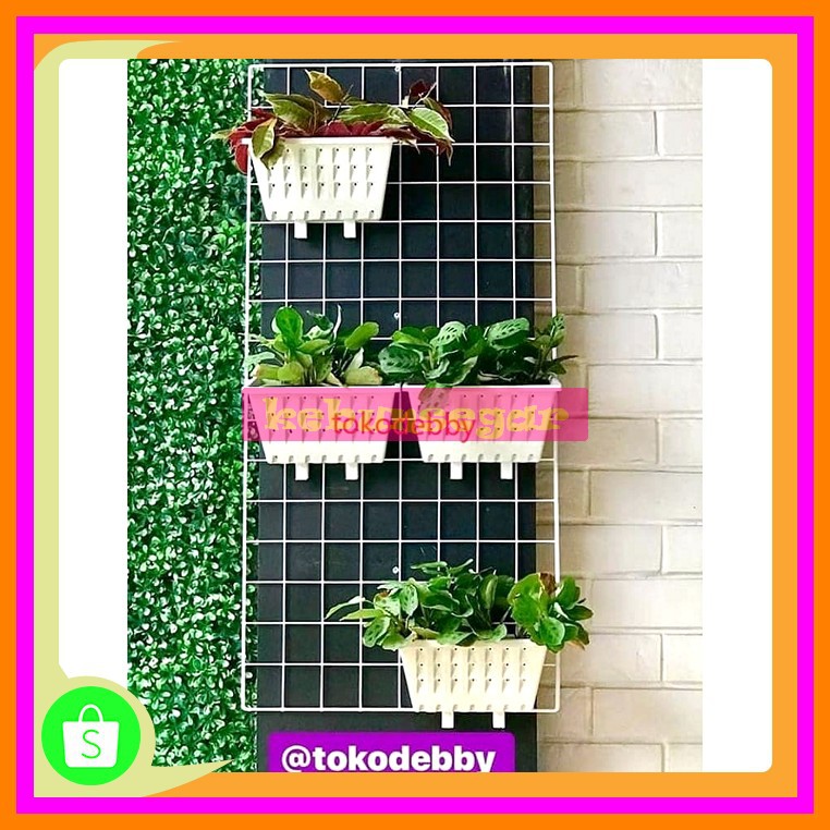 Terbaik/'Ram Besi Putih Pot Gantung Gantungan Pot Argo