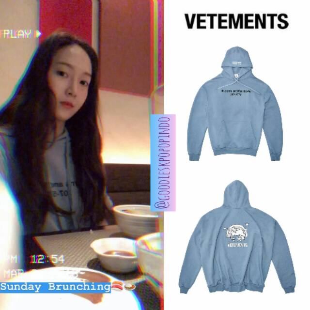 vetements hoodie jennie