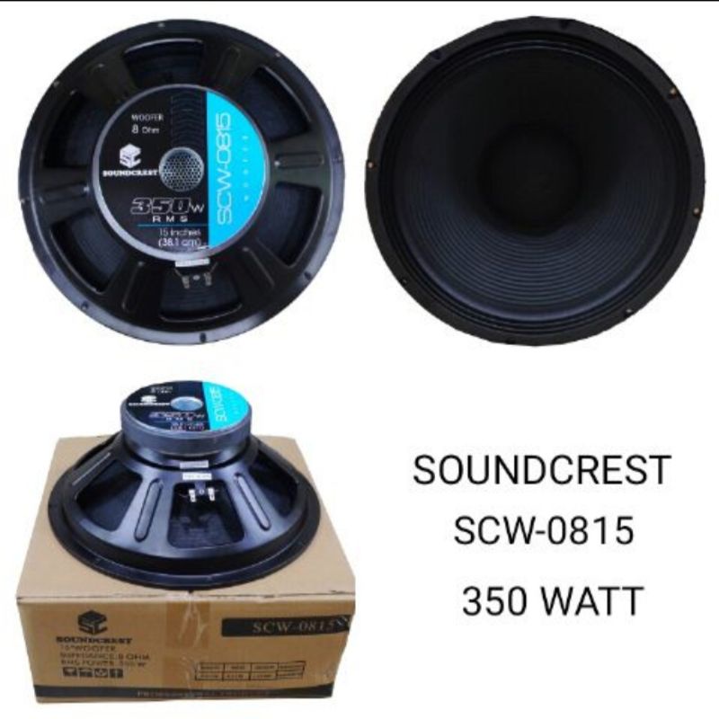 Speaker Soundcrest 15inch Spiker 15'' SCW-0815 MID LOW Voice Coil 3''