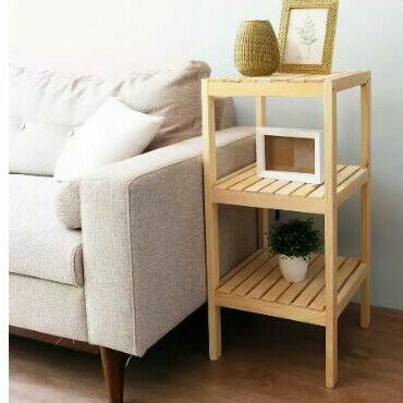 rak kayu sebaguna/rak 3susun multifungsi