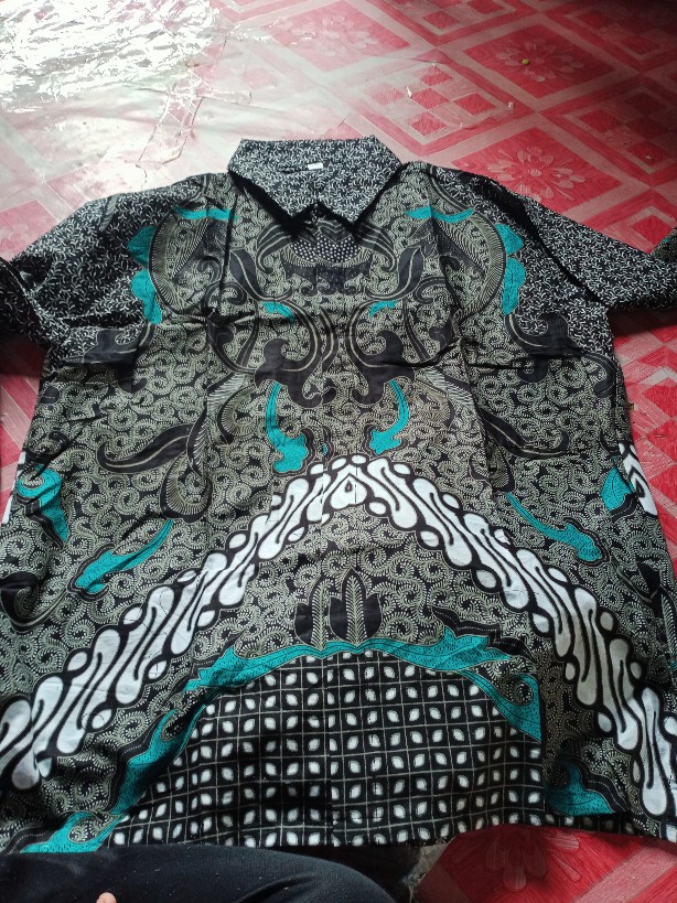 Couple Gamis Batik Keluarga Motif Parang Abu